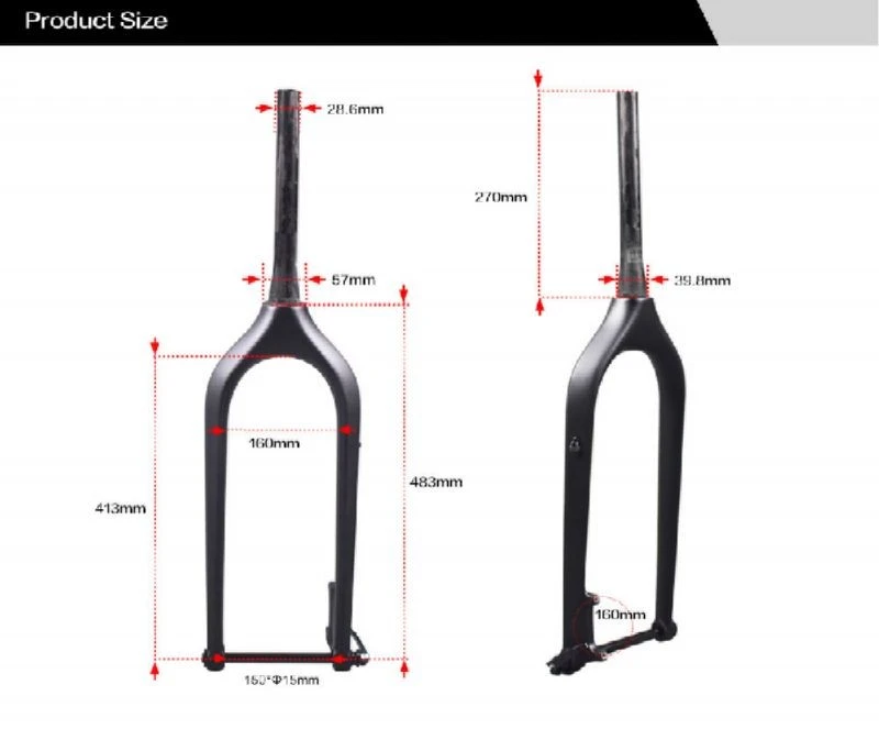 carbon fiber fat bicycle fork (3)