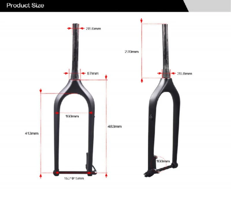 carbon fiber fat bicycle fork 3 carbon fiber fat bicycle fork 3